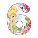 Tinkerbell Number 6 Edible Icing Image